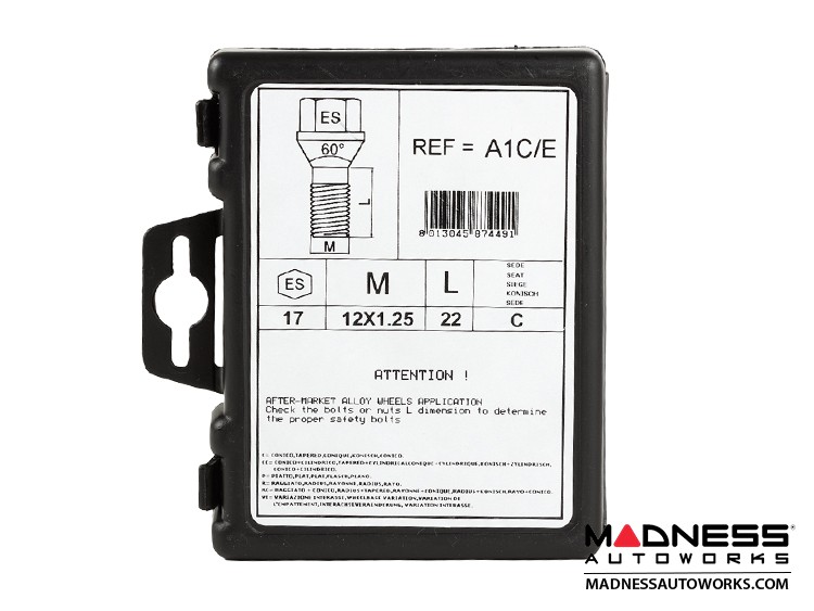 Jeep Renegade Wheel Locks by Farad Silver Starlock